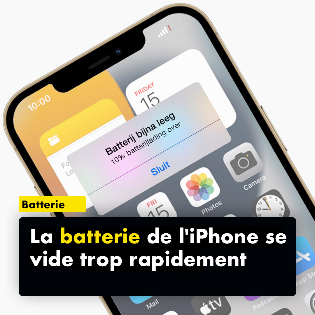 iPhone batterij loopt snel leeg