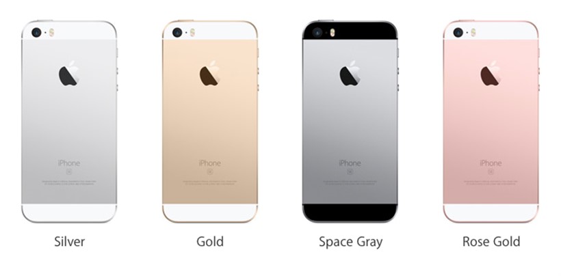 iPhone SE vier kleuren