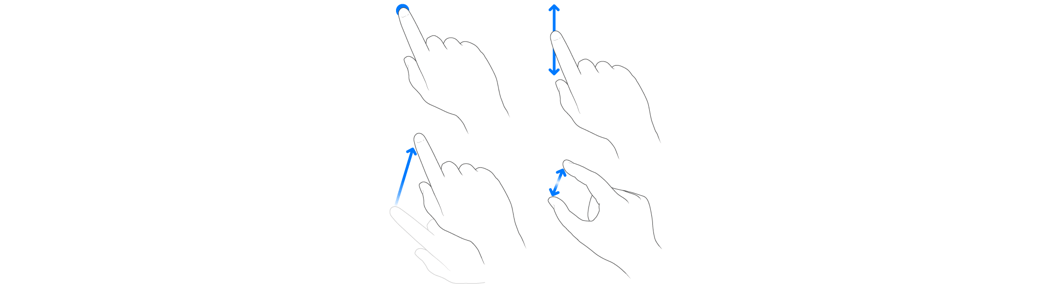 algemene gebaren iphone