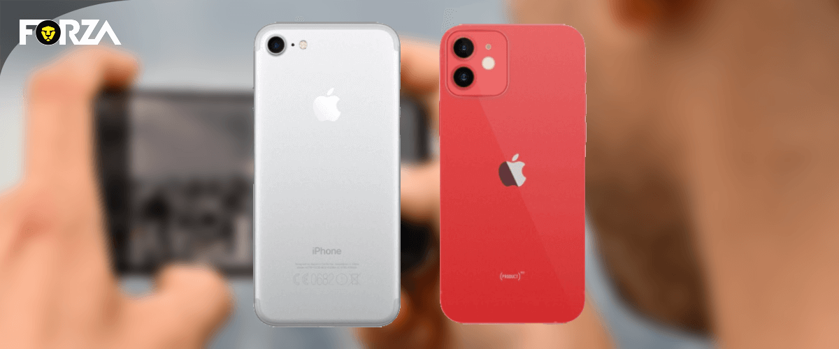 iphone 12 mini vs iphonee 7 camera