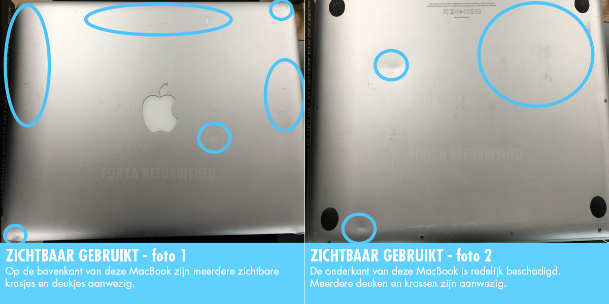 MacBook C-grade: zichtbaar gebruikt