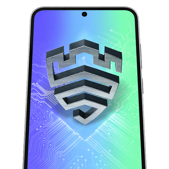 Glazen achterkant en Knox Vault vanaf de Galaxy A35