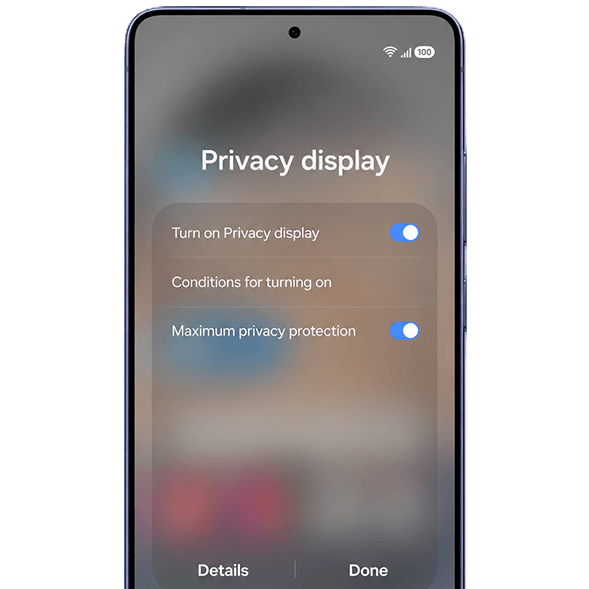Privacy Display (op de S26 Ultra)